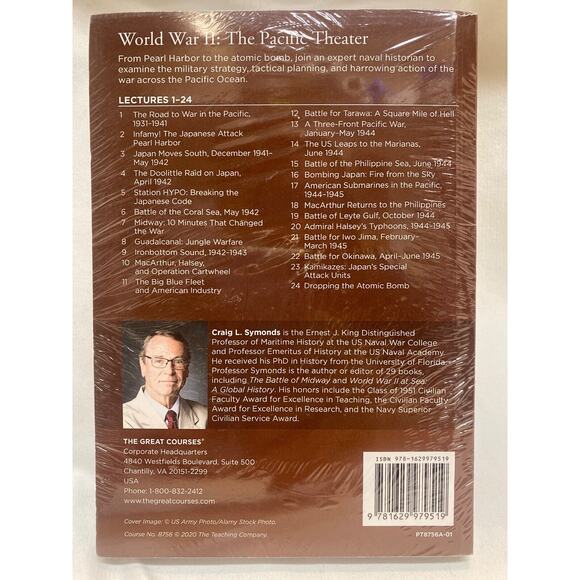 Great Courses World War II Pacific Theater 4 Discs & Guidebook Transcript - Picture 7 of 7